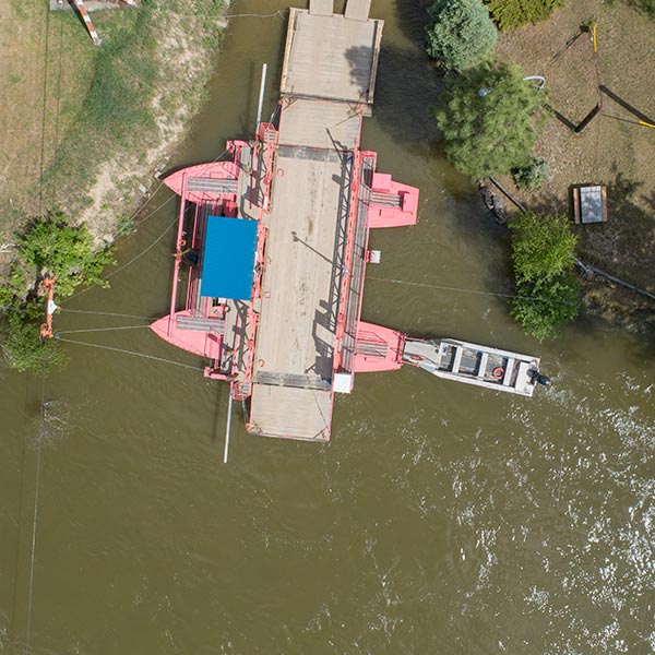 Aerial videography monitoring North Thompson River at the McLure Ferry water levels near McLure British Columbia May 19, 2018