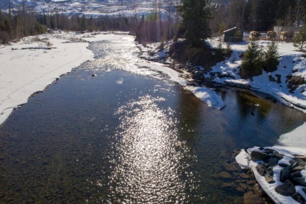 Barriere River ground level view March 17, 2018 Barriere River ground level view March 17, 2018