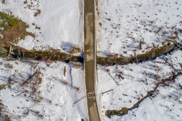 Firefox UAV Fishtrap Creek Aerial Photos Fishtrap Creek aerial view March 17, 2018