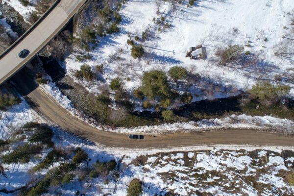 Lemieux Creek aerial view March 17, 2018