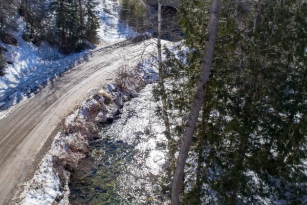 Lemieux Creek ground level view March 17, 2018