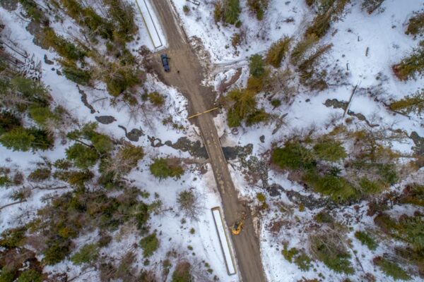 Jamieson Creek aerial view March 18, 2018 Jamieson Creek aerial view March 18, 2018