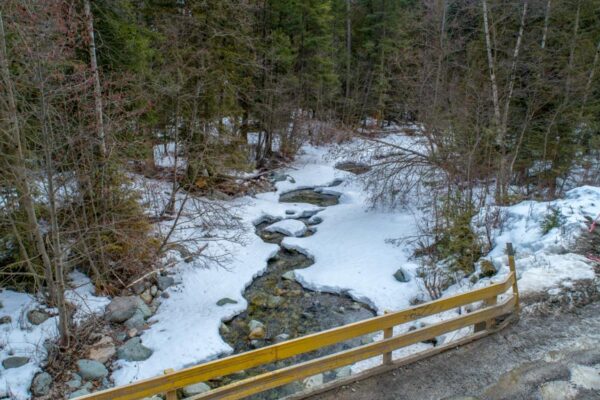 Jamieson Creek ground level view March 18, 2018 Jamieson Creek ground level view March 18, 2018