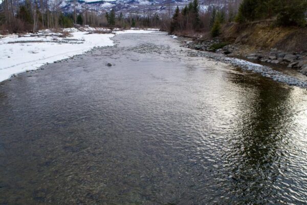 Firefox UAV Barriere River Aerial Photos Barriere River ground level view March 25, 2018