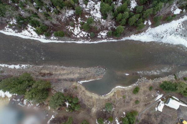 Firefox UAV Barriere River Aerial Photos Barriere River aerial view March 30, 2018
