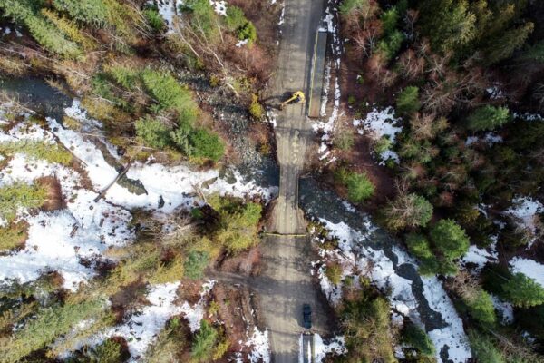 Jamieson Creek aerial view March 30, 2018 Jamieson Creek aerial view March 30, 2018