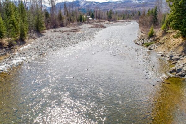 Firefox UAV Barriere River Aerial Photos Barriere River ground level view April 9, 2018