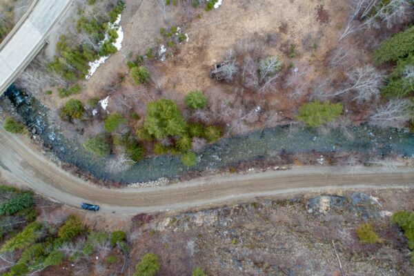 Lemieux Creek aerial view April 9, 2018