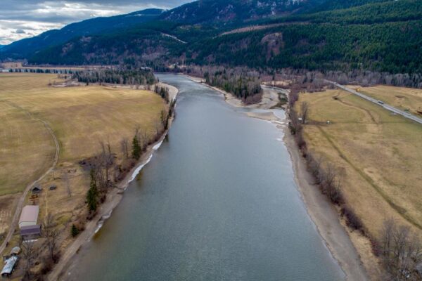 North Thompson River Little Fort oblique view April 9, 2018