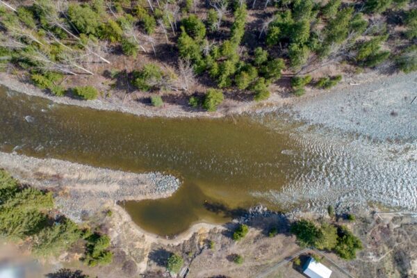 UAV aerial photos at Barriere River Barriere River aerial view April 19, 2018