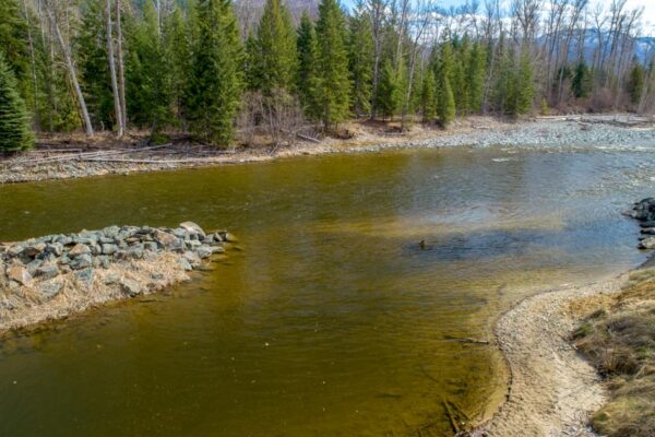 UAV aerial photos at Barriere River Barriere River ground level view April 19, 2018