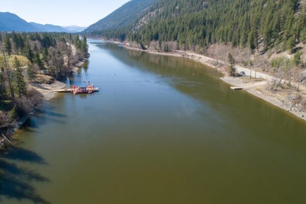 North Thompson River McLure oblique view April 19, 2018
