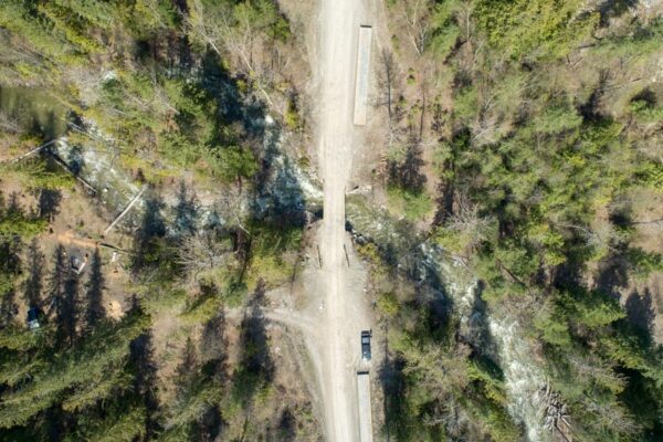 Jamieson Creek aerial view April 27, 2018 Jamieson Creek aerial view April 27, 2018