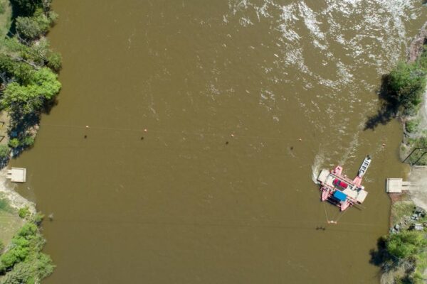 North Thompson River McLure aerial view May 8, 2018