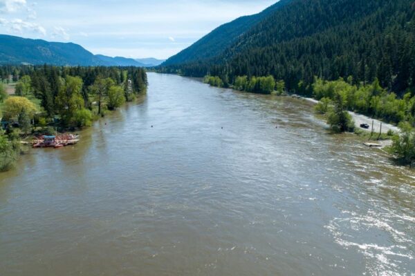 North Thompson River McLure oblique view May 8, 2018