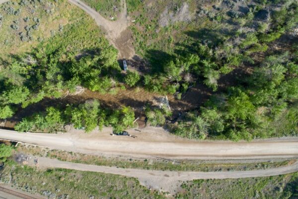Tranquille River May 12, 2018 Tranquille River aerial view May 12, 2018