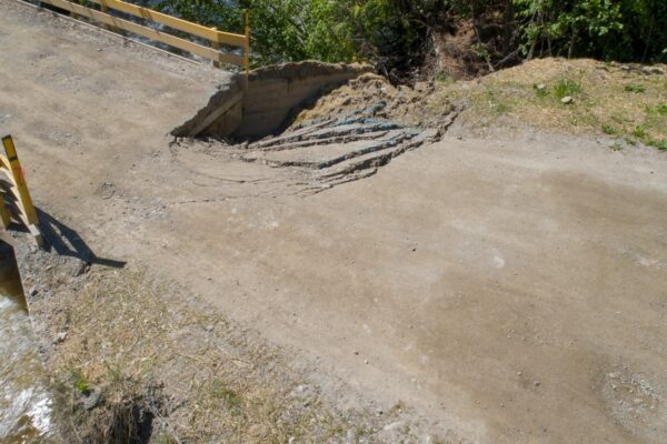 Jamieson Creek at kilometre 1.0 May 20, 2018 aerial view 2 Jamieson Creek at kilometre 1.0 May 20, 2018 aerial view 2