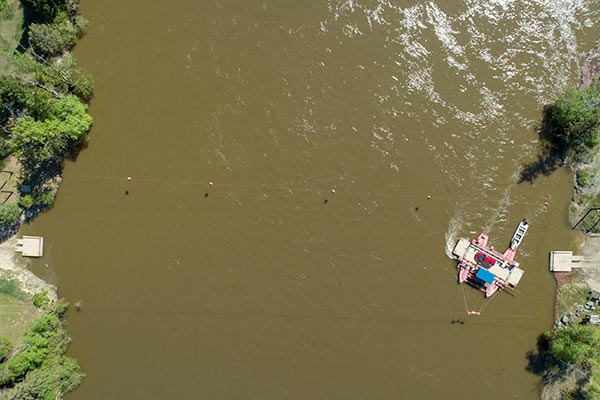 North Thompson River McLure aerial view May 8, 2018